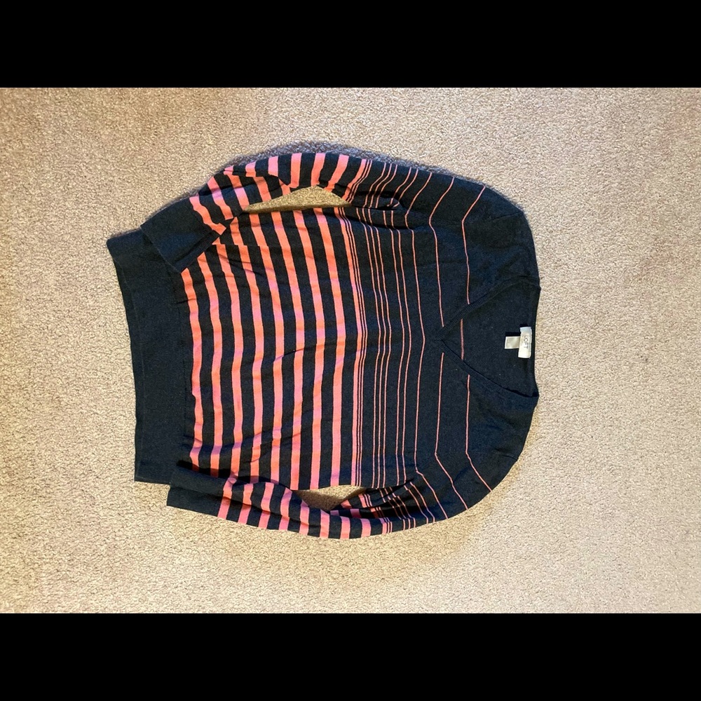Pink and gray loft sweater